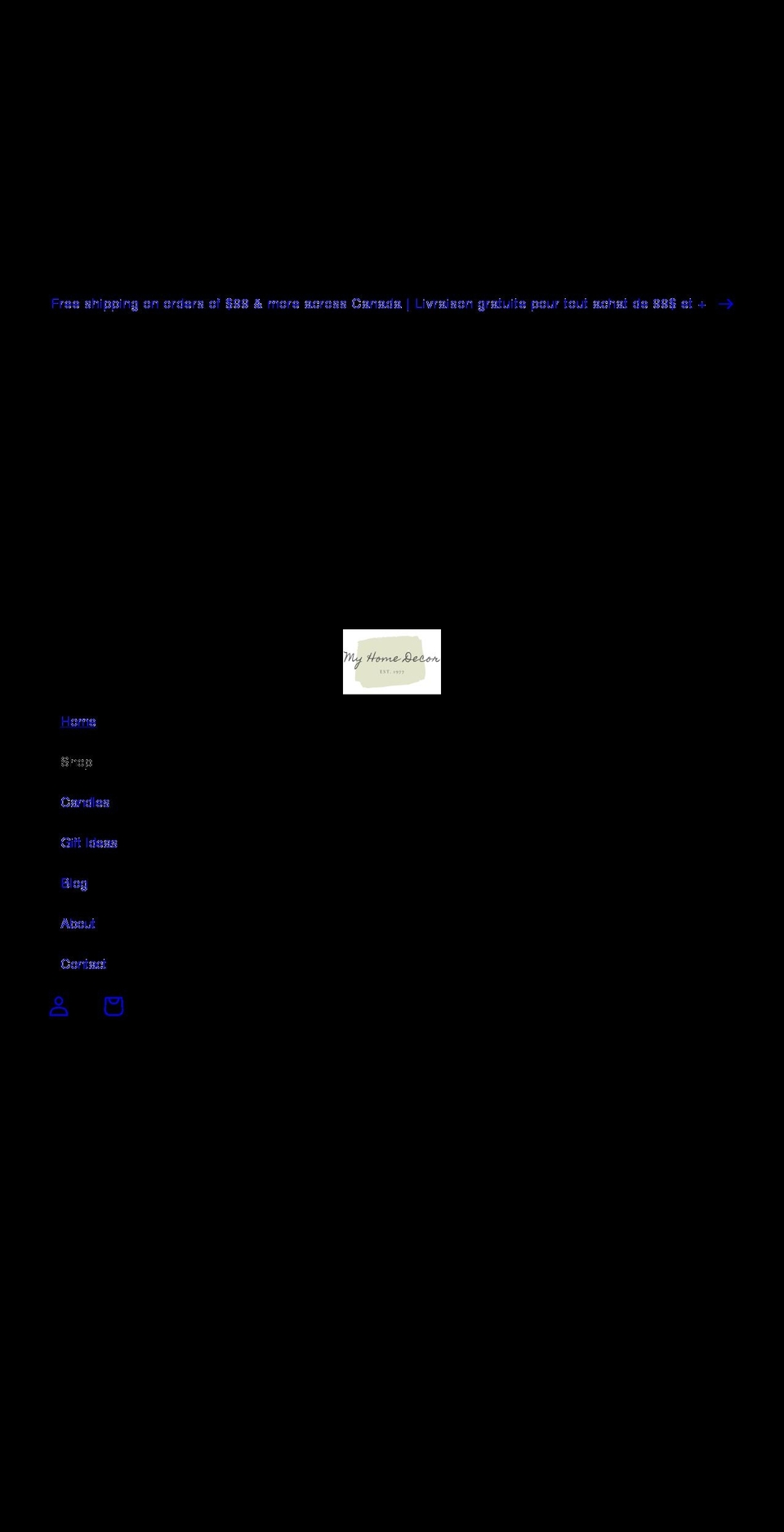 maboutiquedeco.ca shopify website screenshot