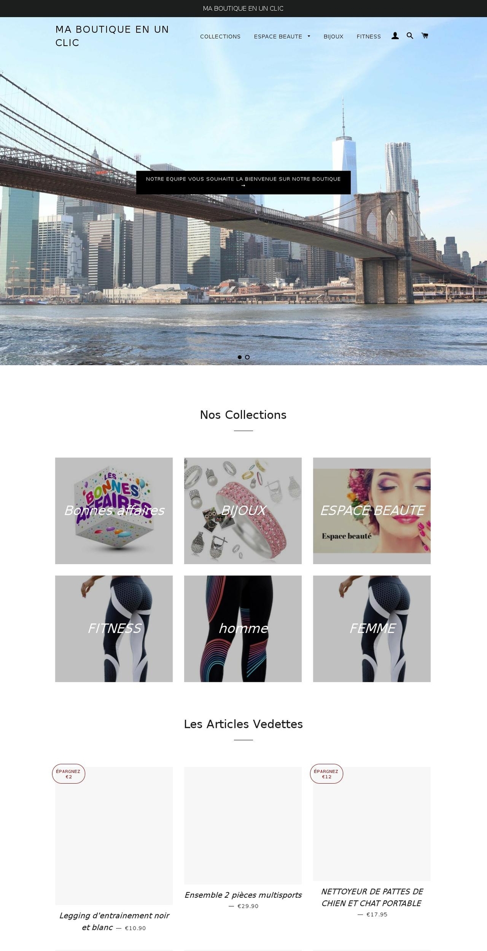 maboutiqueenunclic.com shopify website screenshot