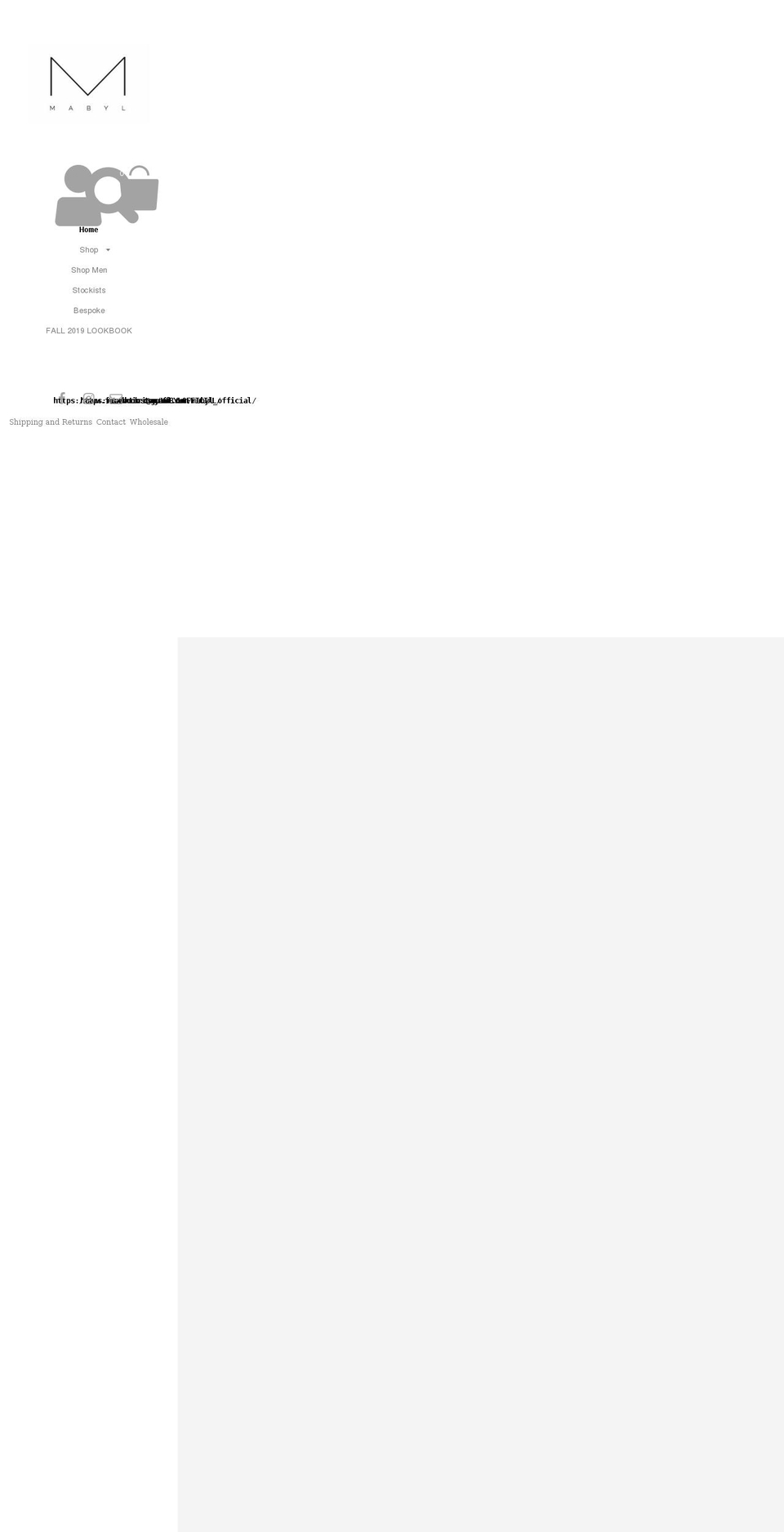 mabyl.com shopify website screenshot