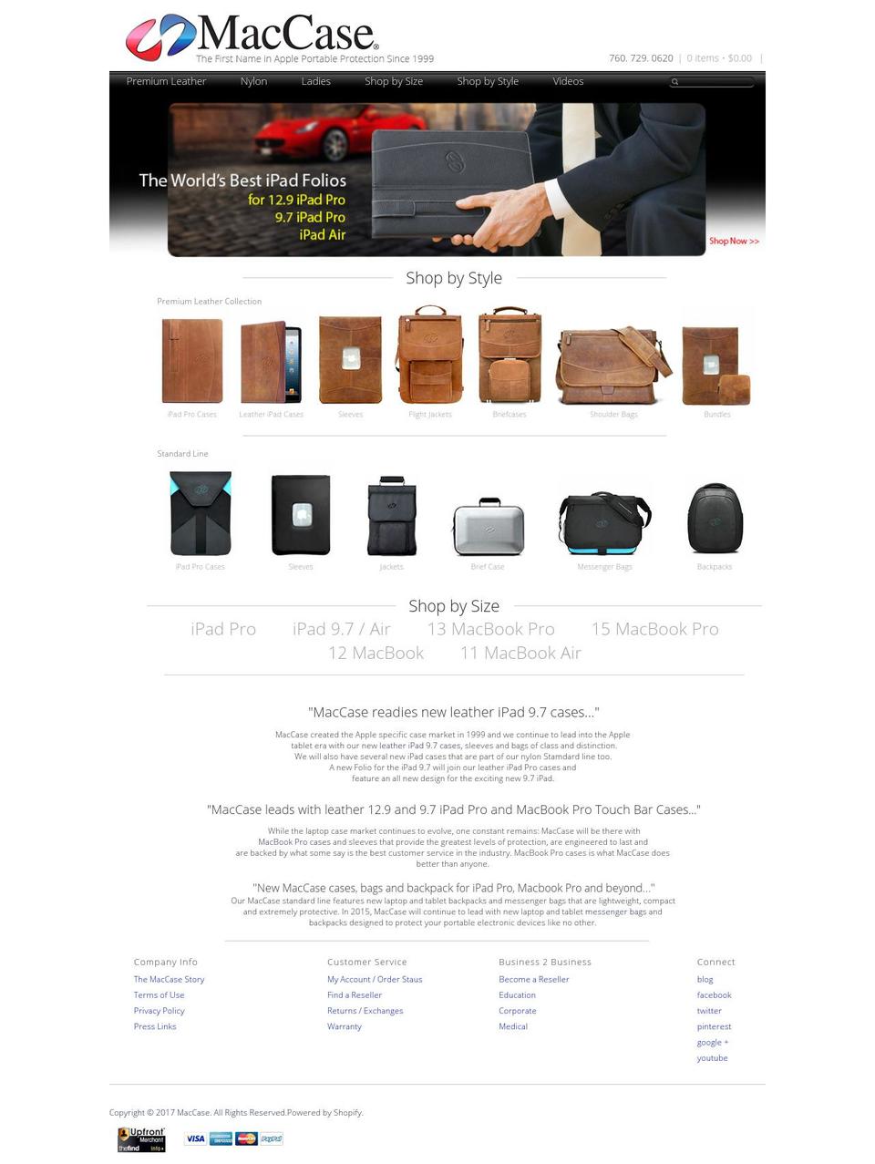 mac-case.com shopify website screenshot