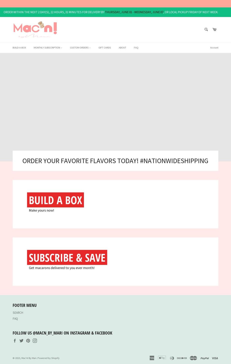 mac-nbymari.com shopify website screenshot