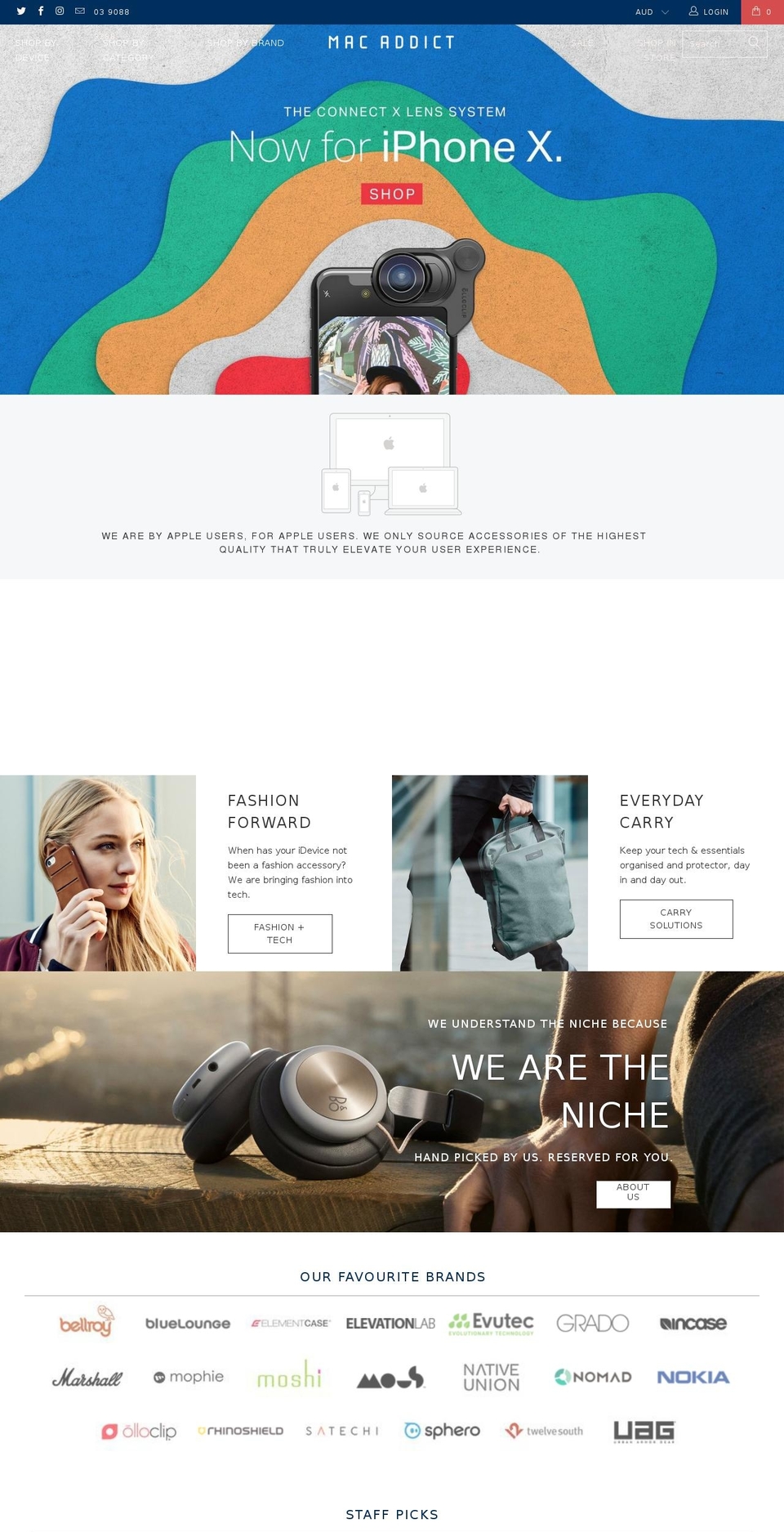 macaddict.com.au shopify website screenshot