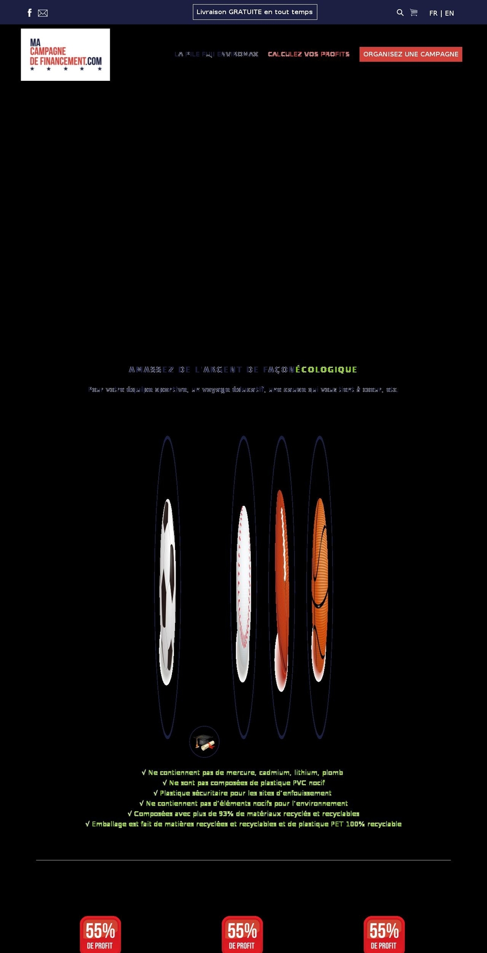 macampagnedefinancement.com — Shopify storefront screenshot