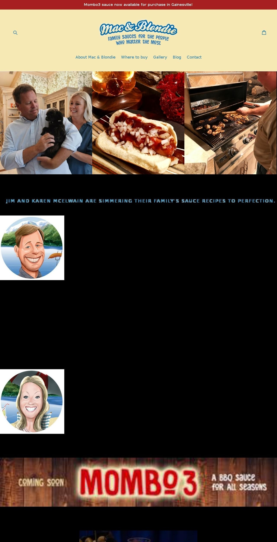 macandblondie.com — Shopify storefront screenshot