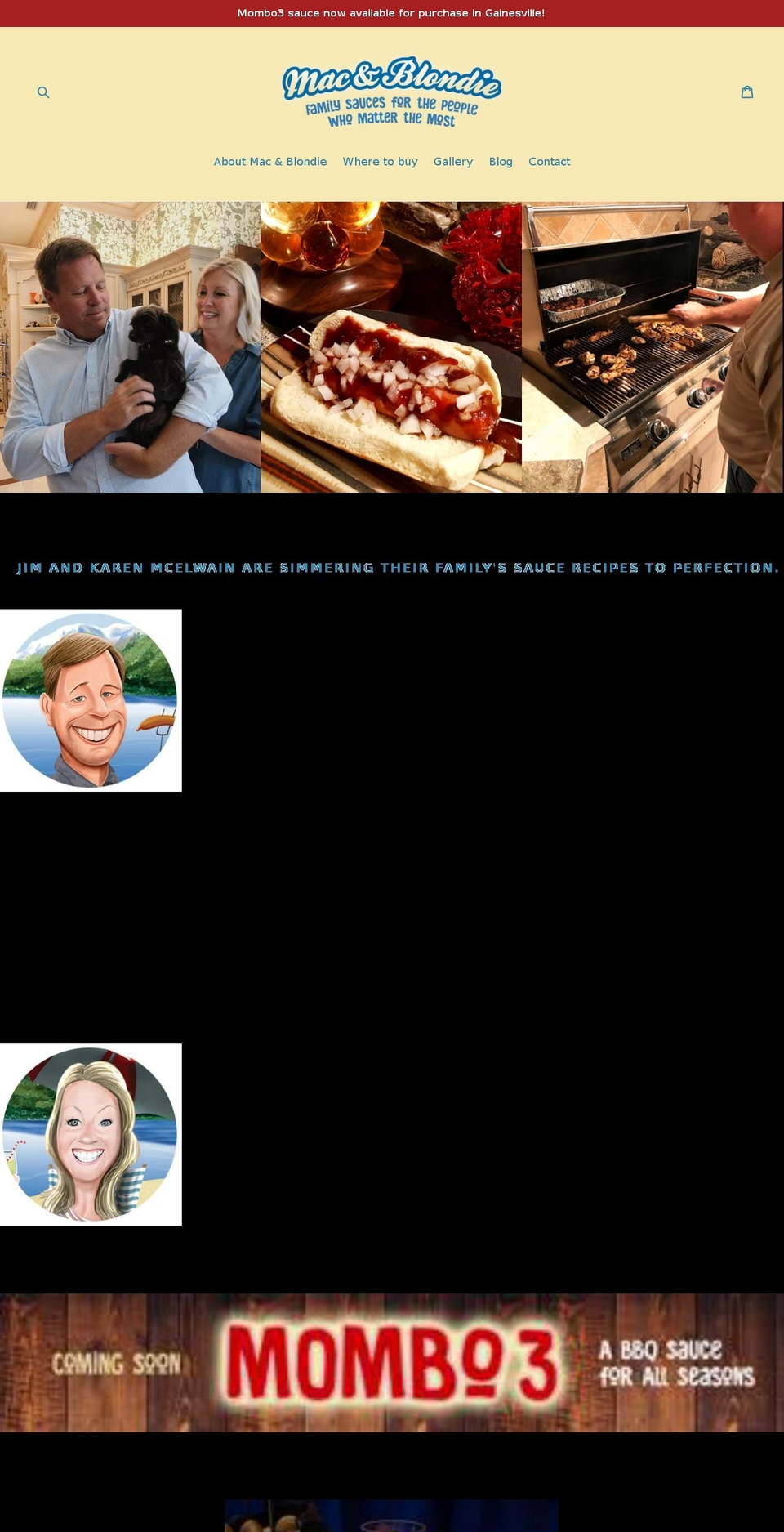 macandblondie.net shopify website screenshot