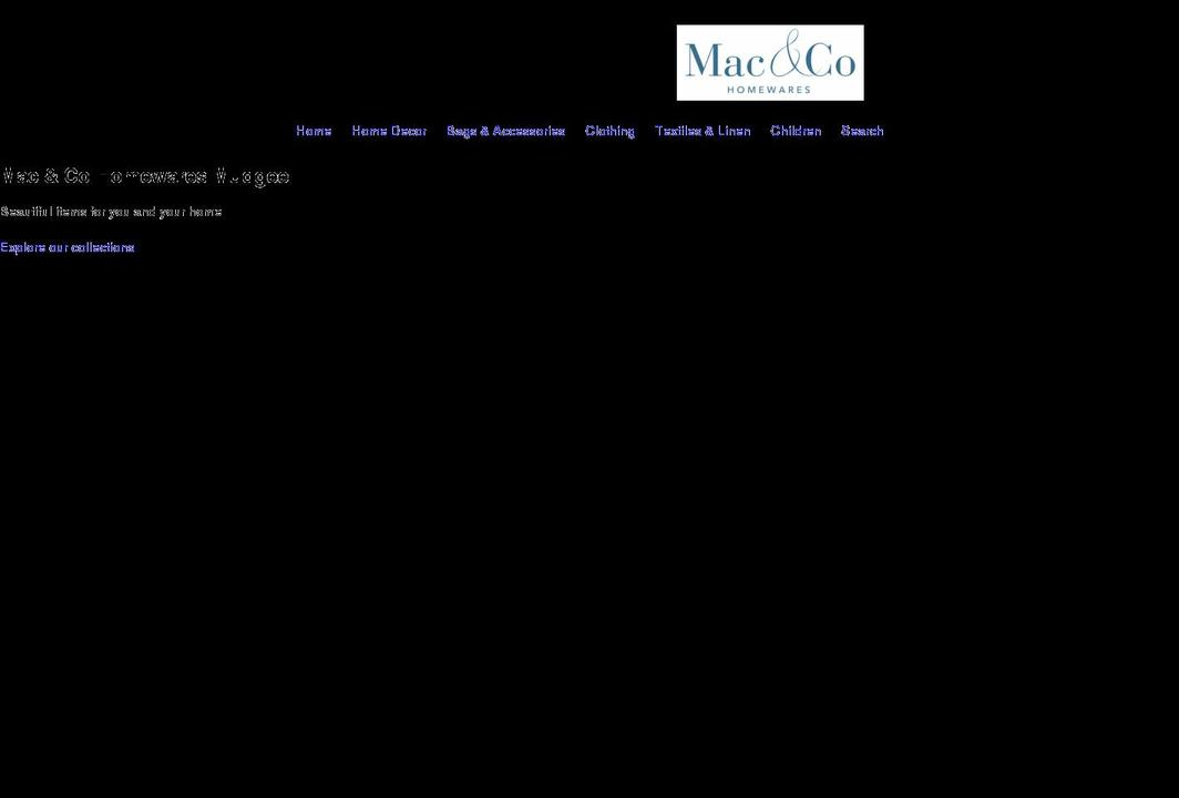 macandcohomewares.com.au shopify website screenshot