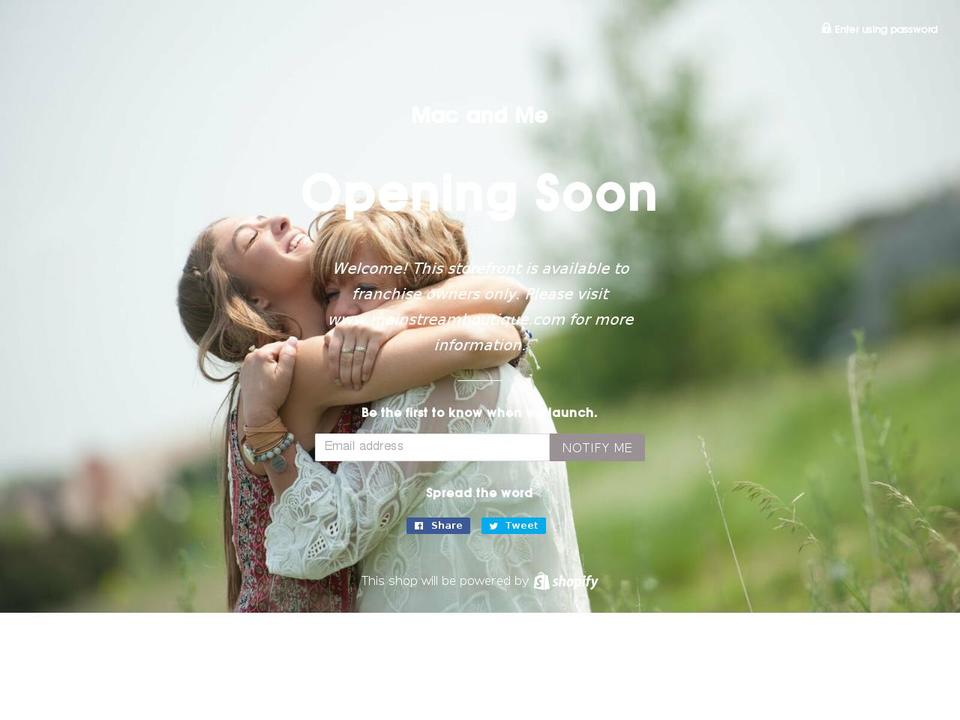 macandme.com shopify website screenshot