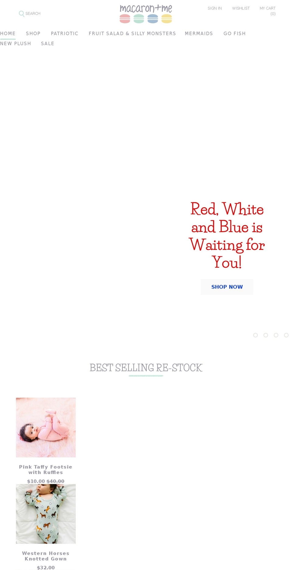 macaronandme.com shopify website screenshot