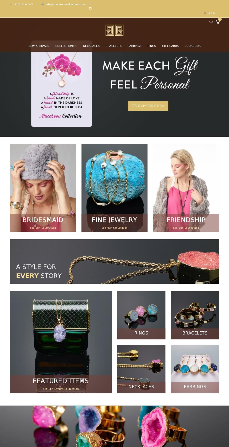 macarooncollection.com — Shopify storefront screenshot