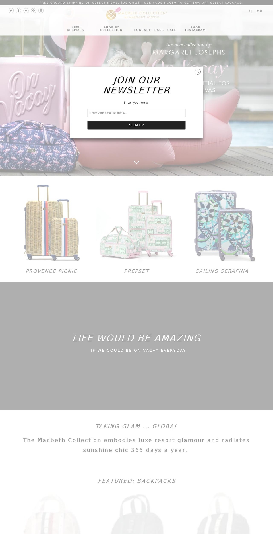 macbethcollectiongo.com — Shopify storefront screenshot