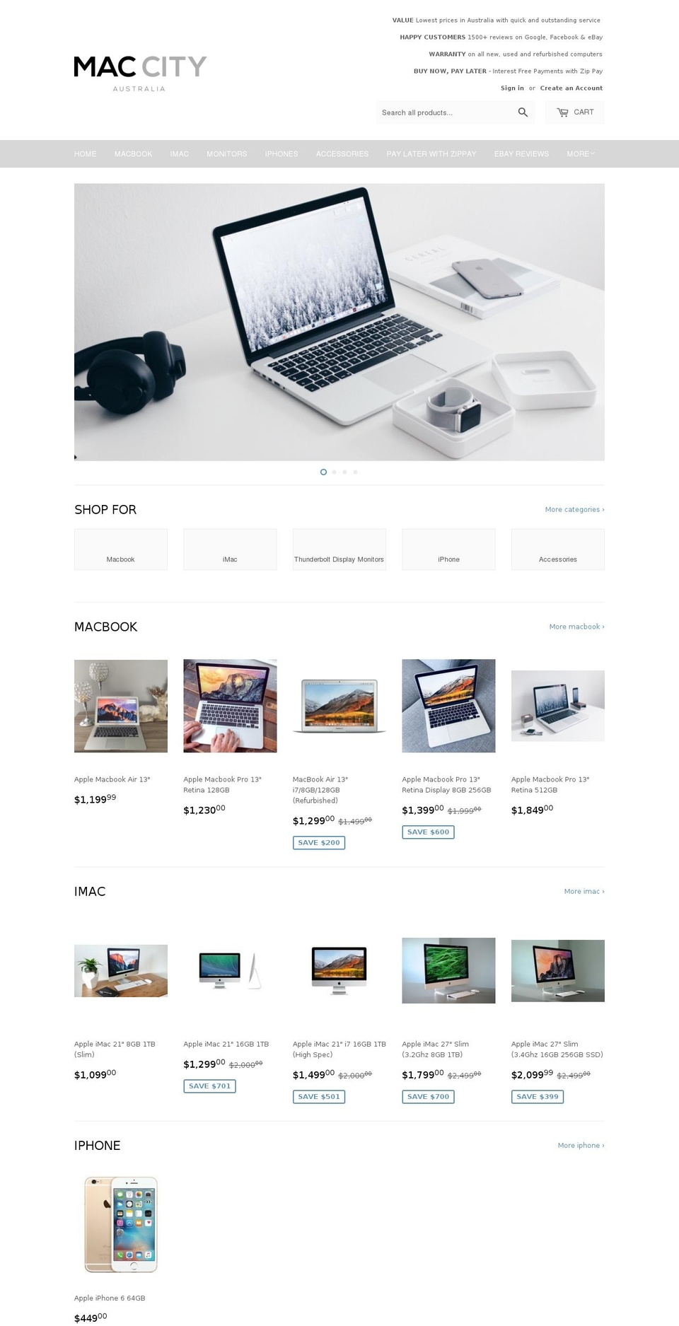maccityaustralia.com.au shopify website screenshot