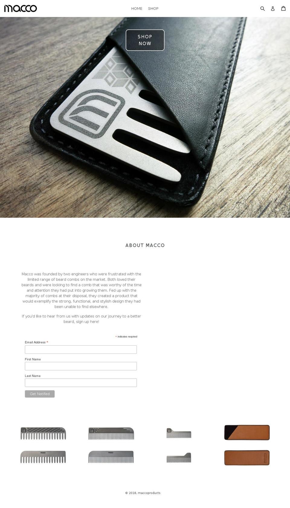 Copy of Debut Shopify theme site example maccoproducts.myshopify.com