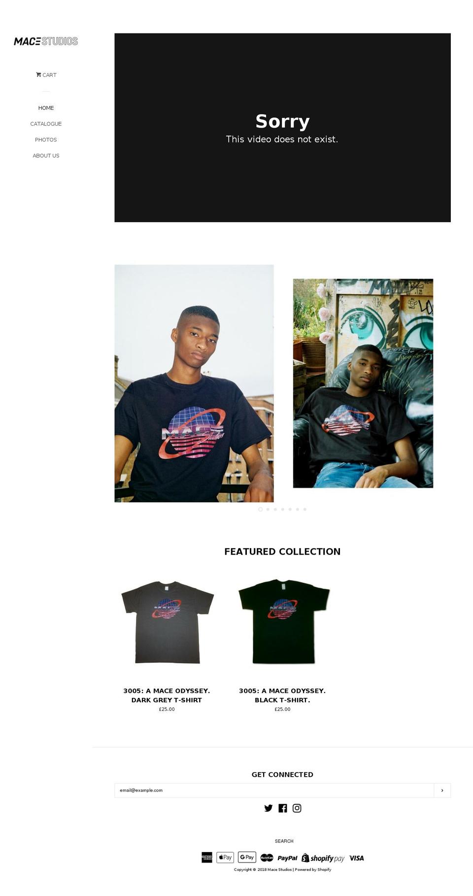 mace-studios.com — Shopify storefront screenshot