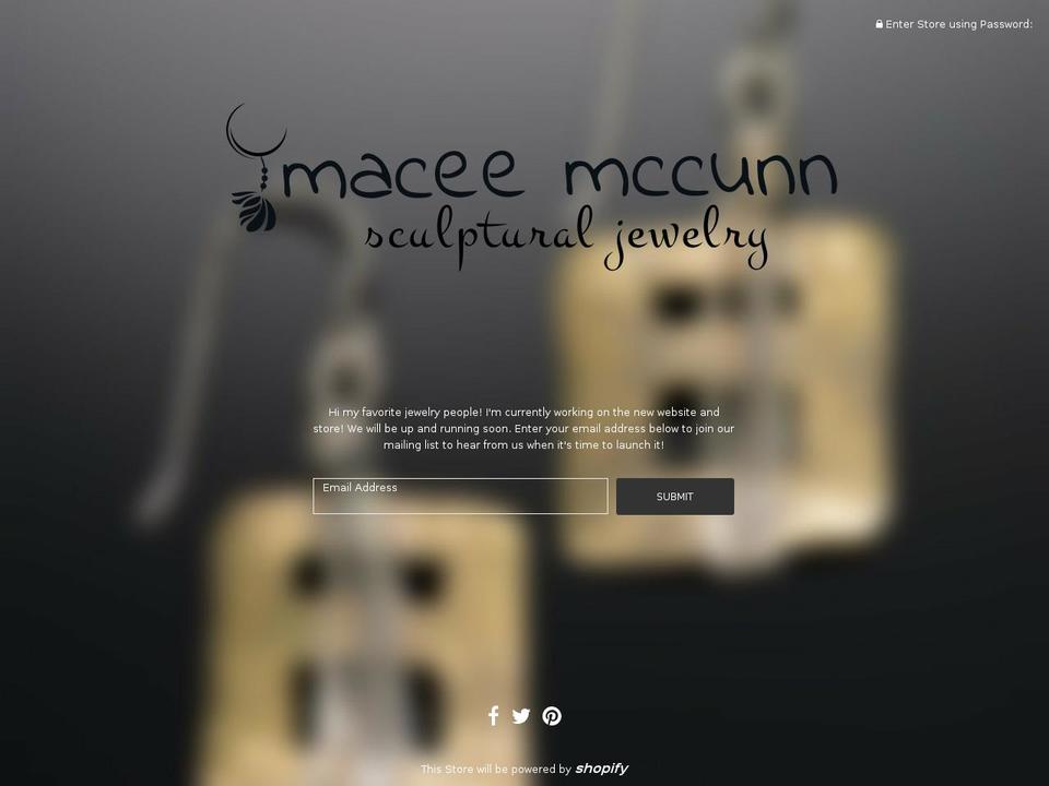 maceemccunn.com — Shopify storefront screenshot
