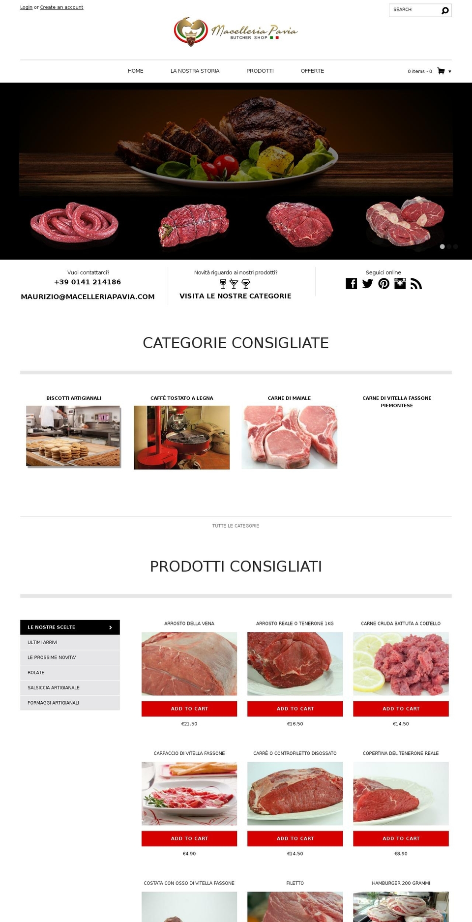 macelleriapavia.com shopify website screenshot