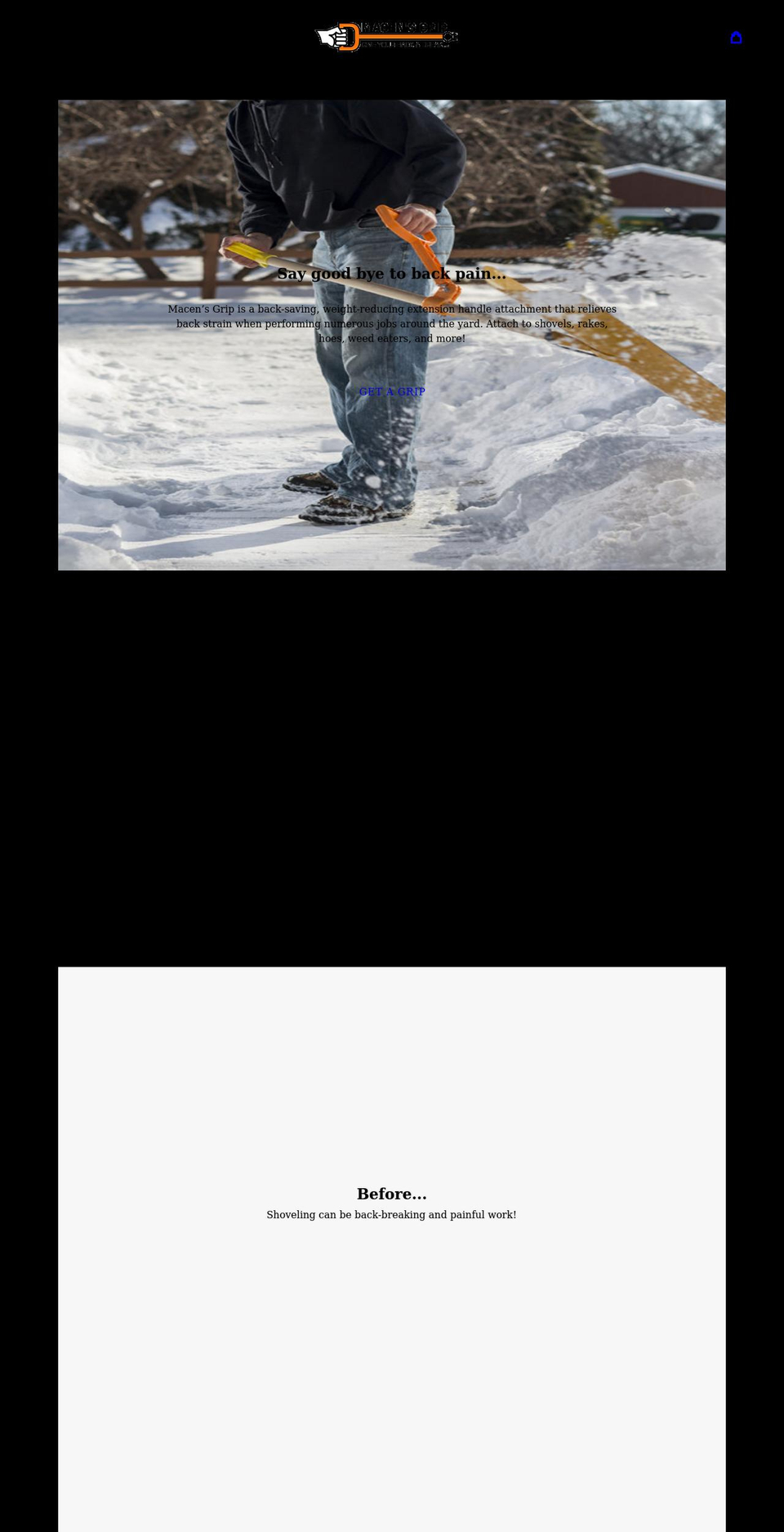 macensgrip.com shopify website screenshot