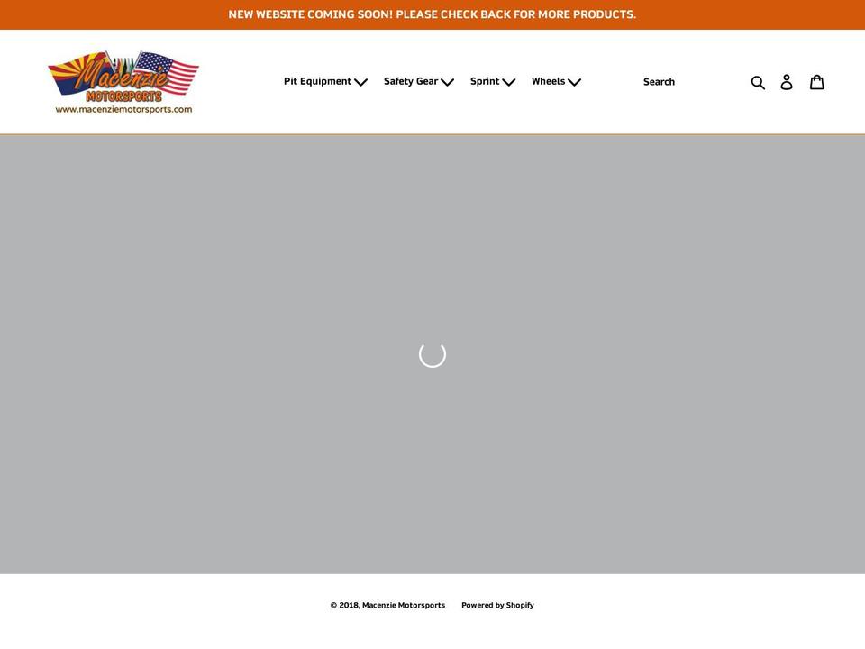 macenziemotorsports.com shopify website screenshot