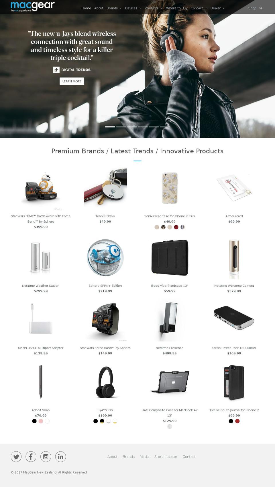 macgear.co.nz shopify website screenshot