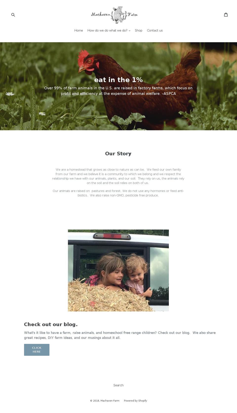 machavenfarm.com — Shopify storefront screenshot
