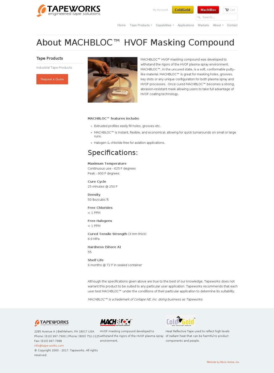 machbloc.com shopify website screenshot