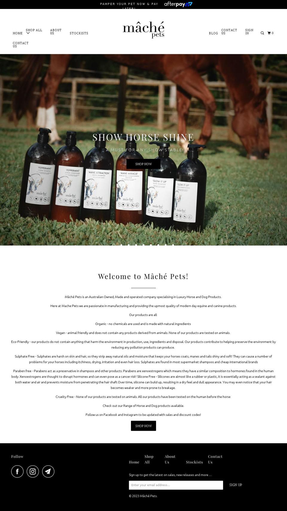 machepets.com.au shopify website screenshot
