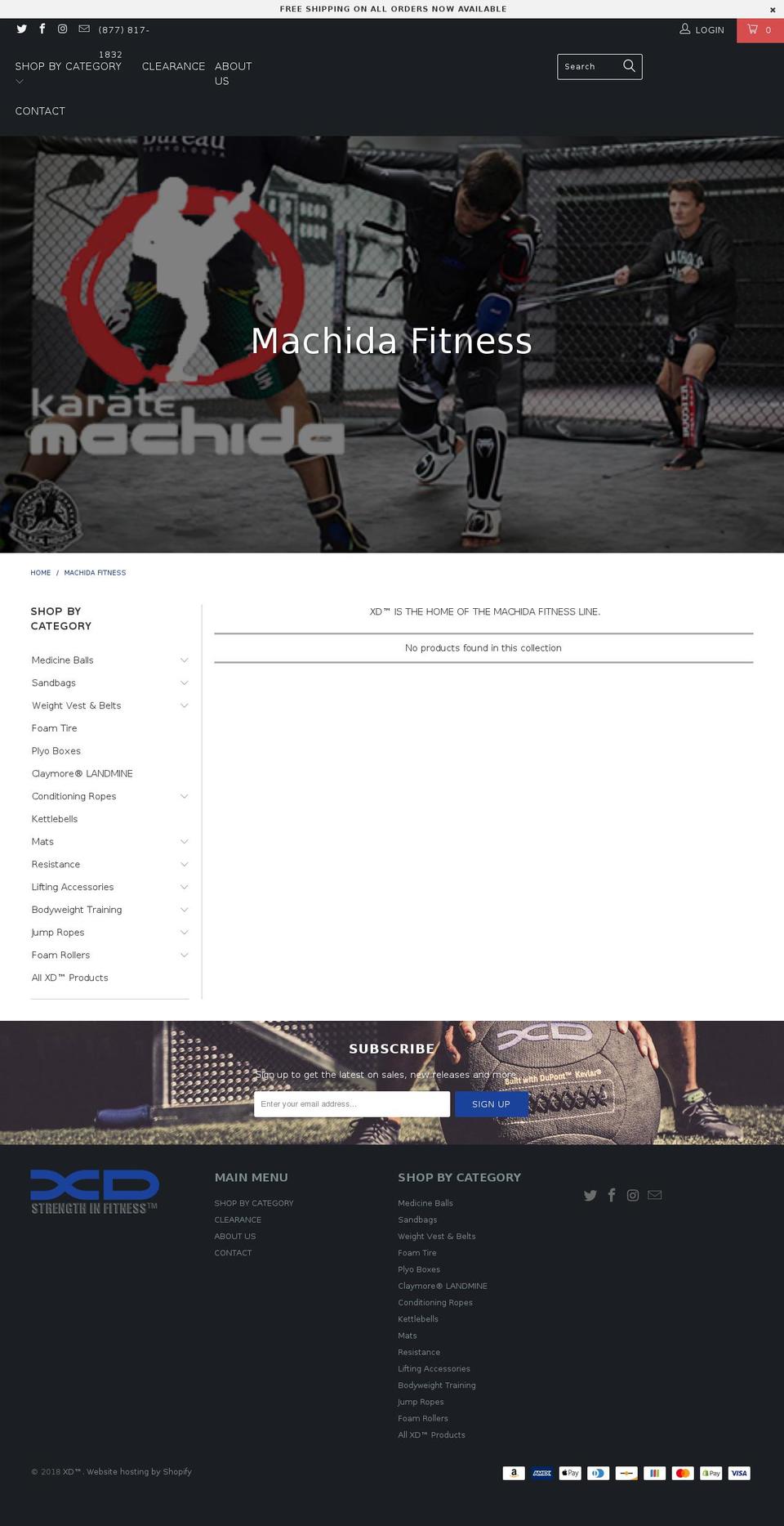 machidafitness.com shopify website screenshot