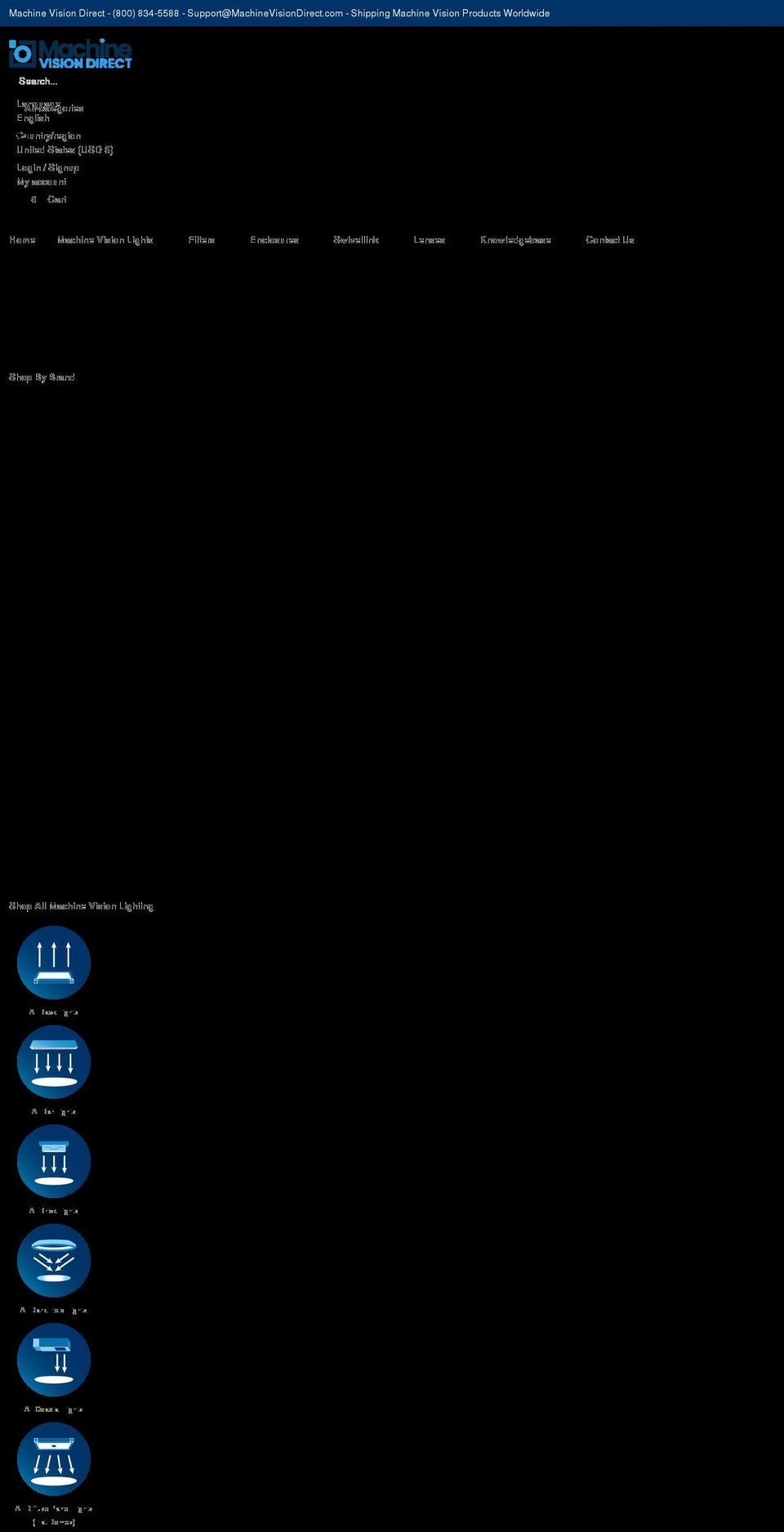 machinevisiondirect.com shopify website screenshot