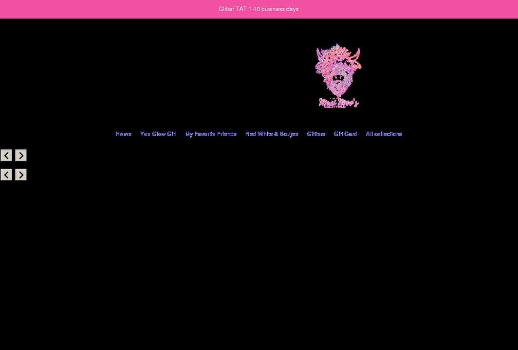 macimoosglitter.com shopify website screenshot