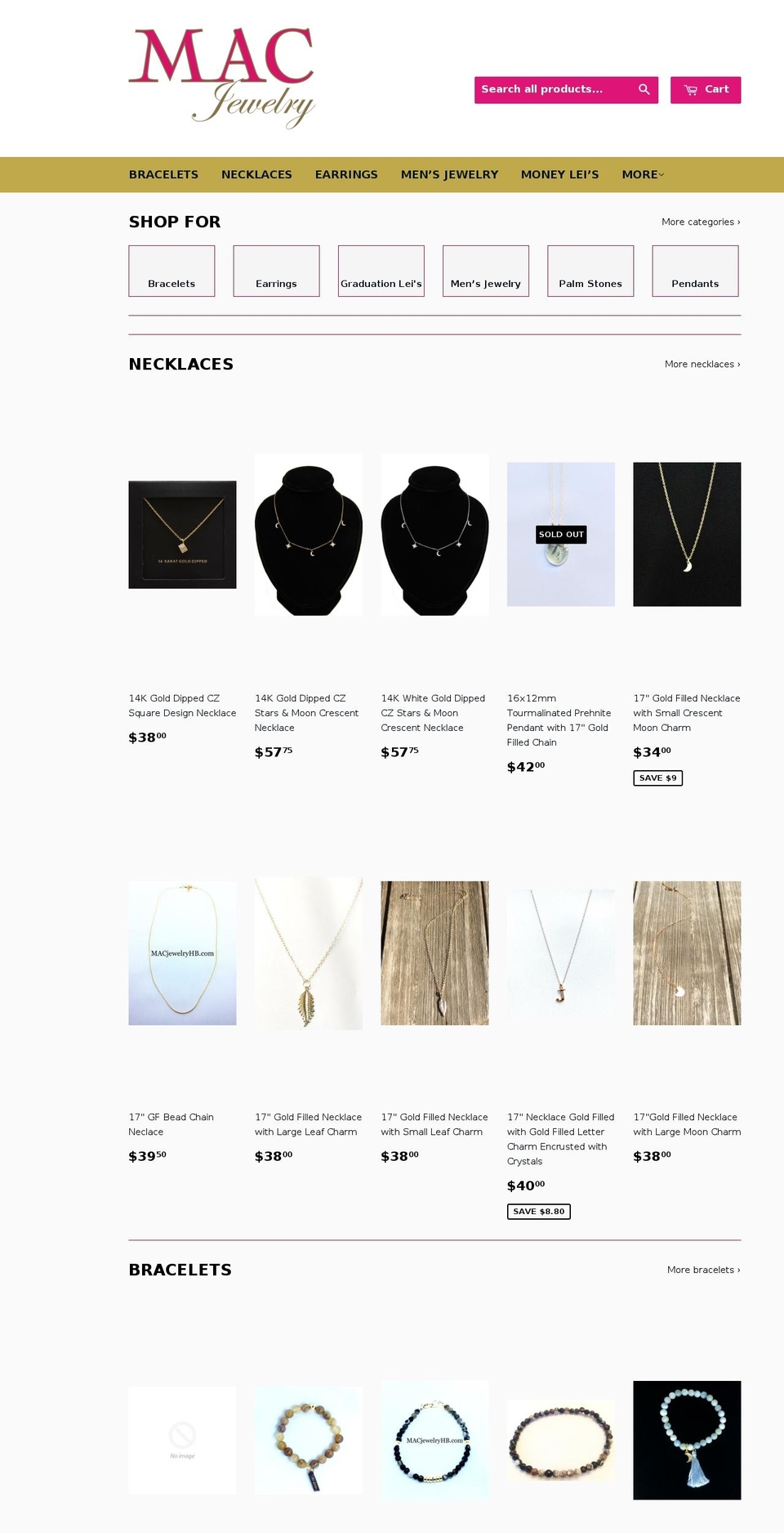 macjewelryhb.com shopify website screenshot