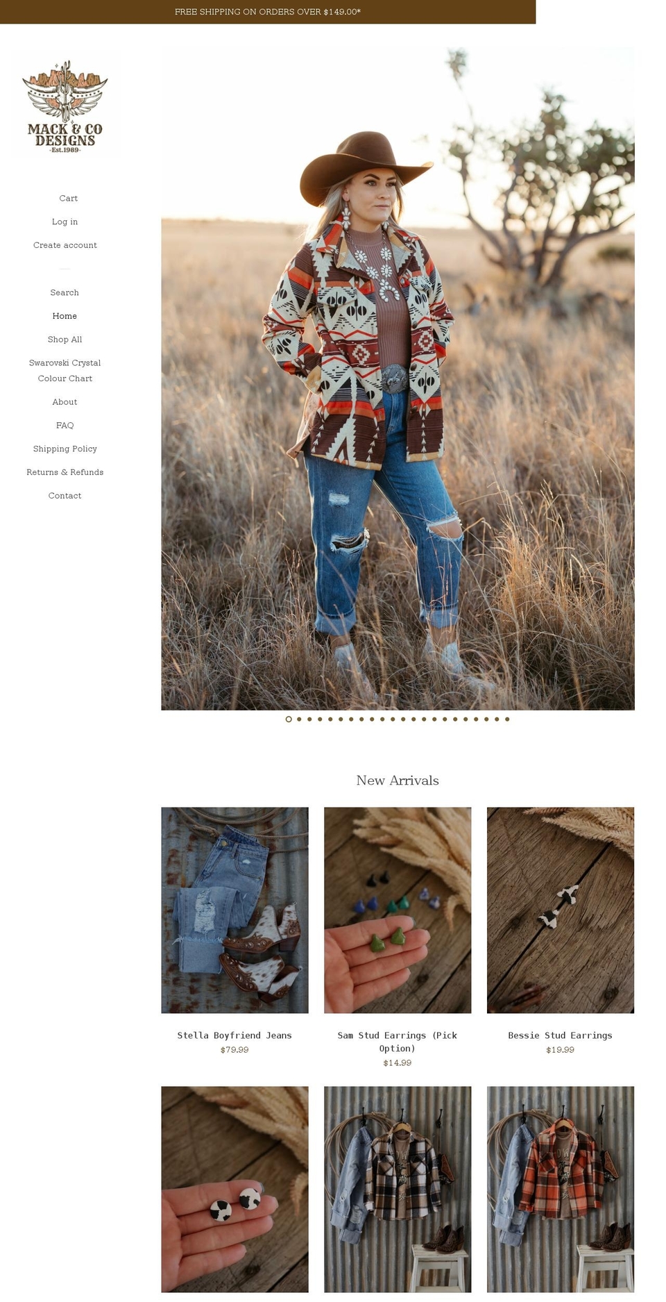 mackandcodesigns.com shopify website screenshot