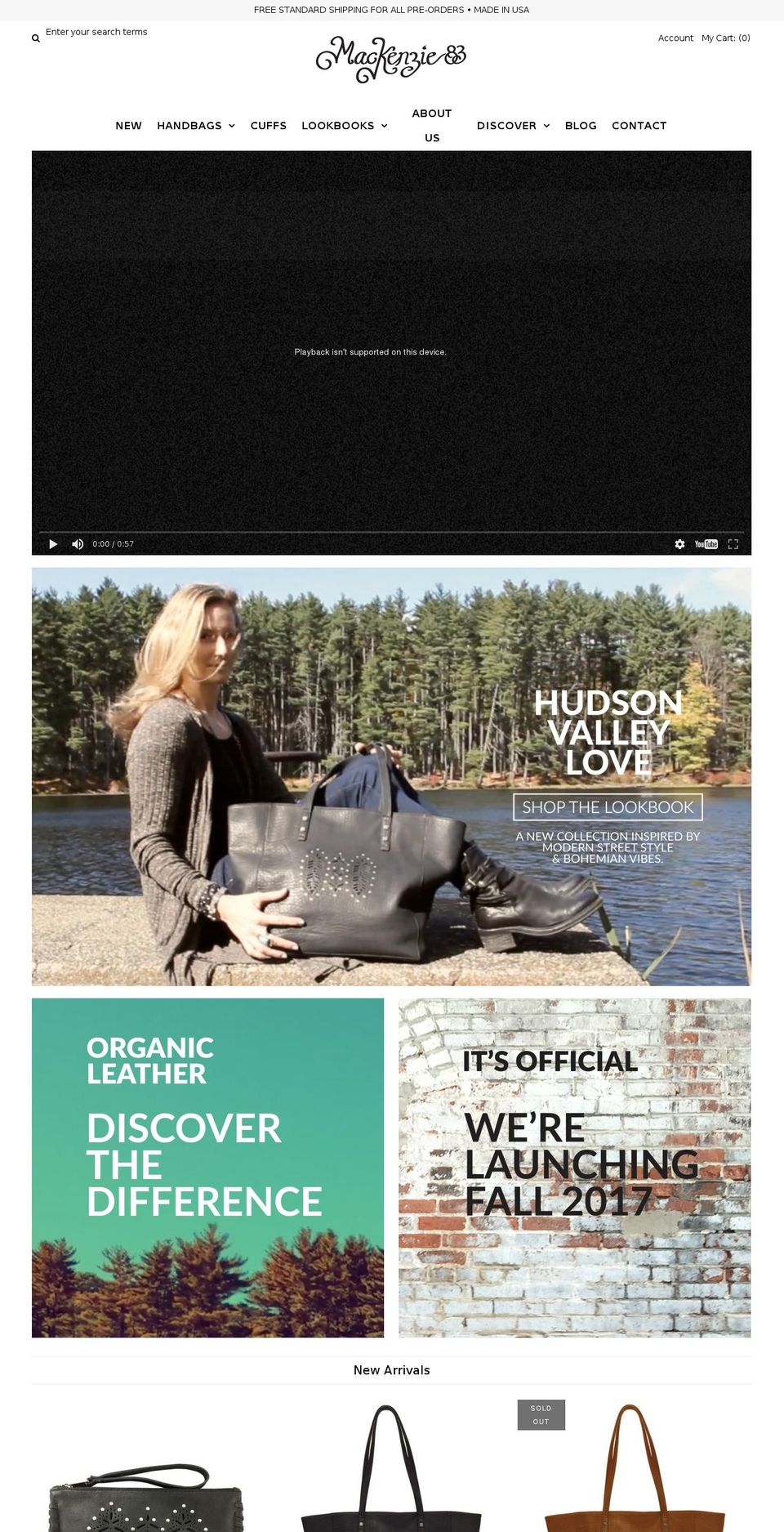 mackenzie83.com shopify website screenshot