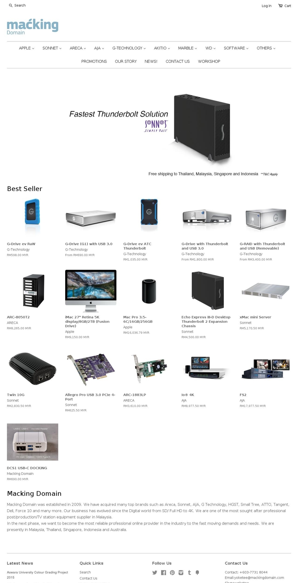 mackingdomain.com shopify website screenshot