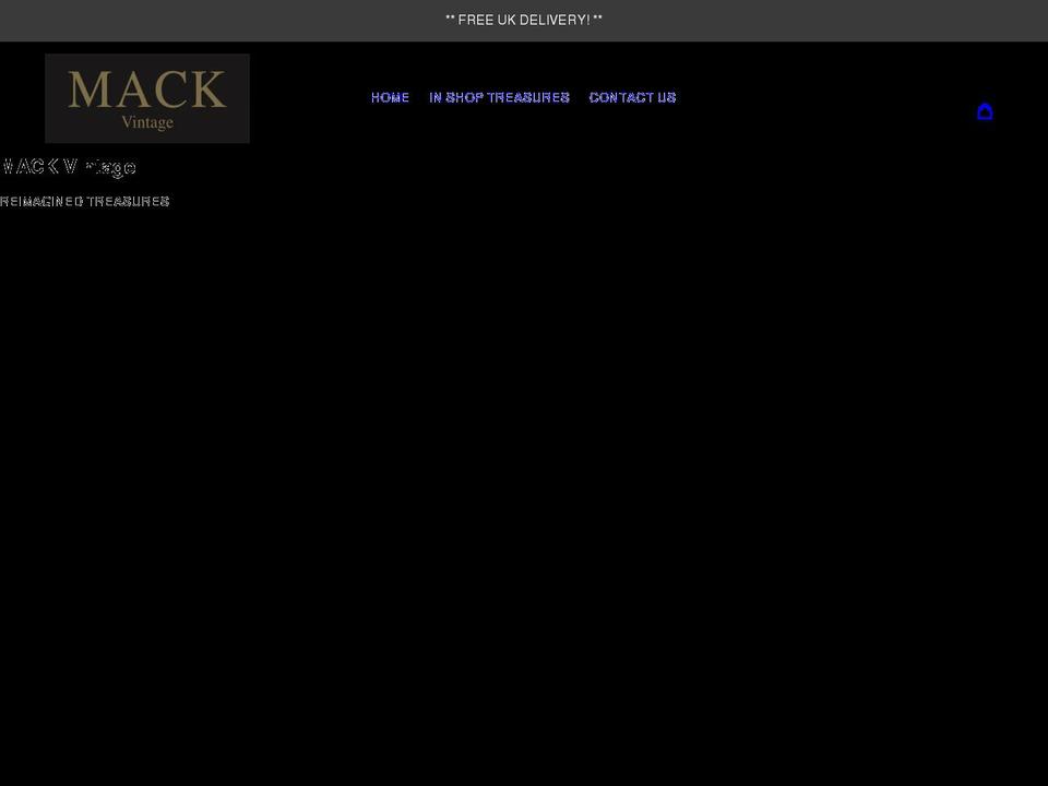 mackvintage.com shopify website screenshot