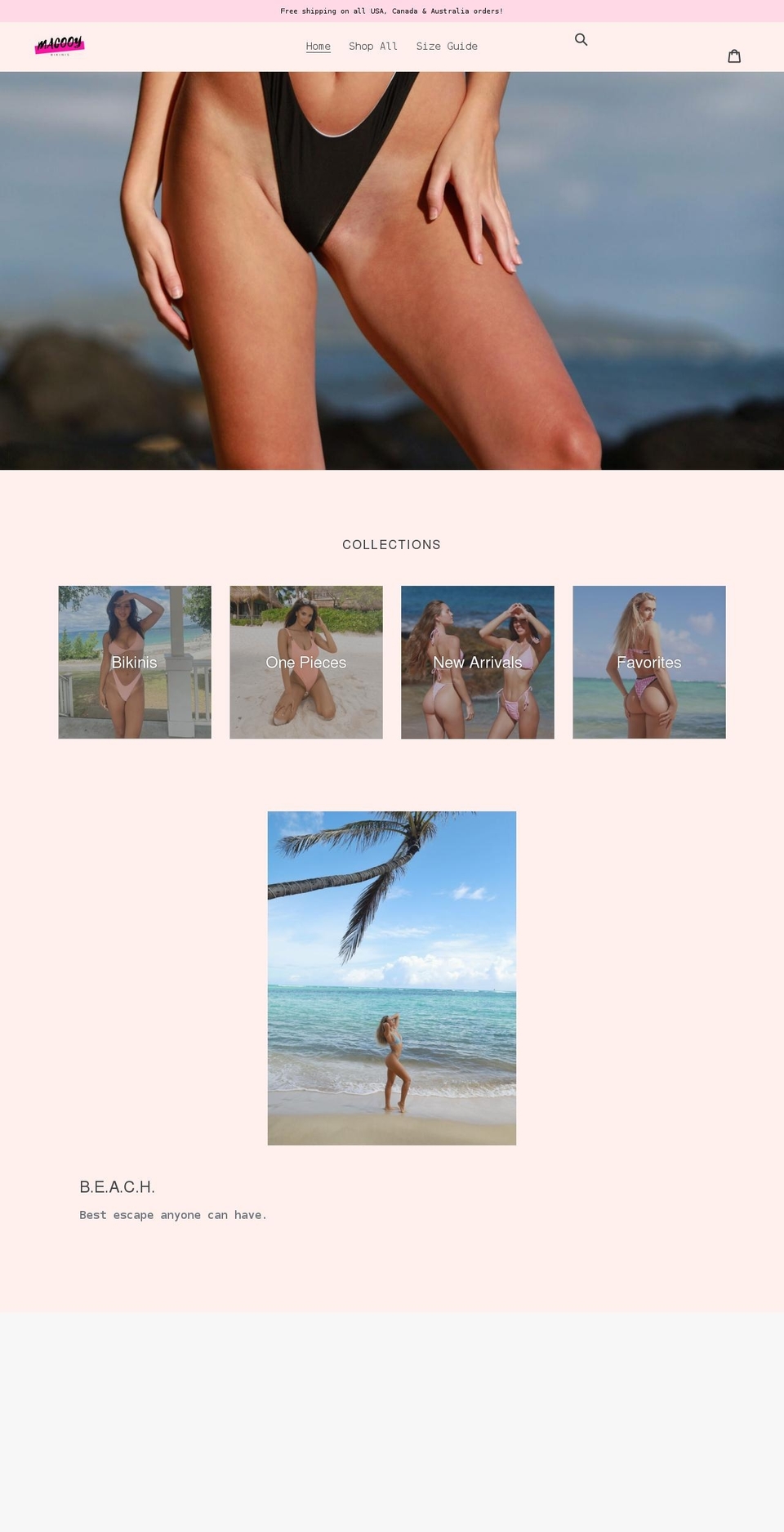 macooy.com shopify website screenshot
