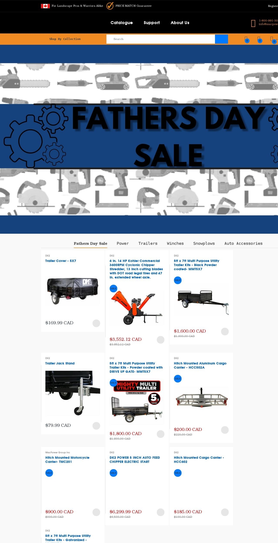 macpowergroup.com shopify website screenshot