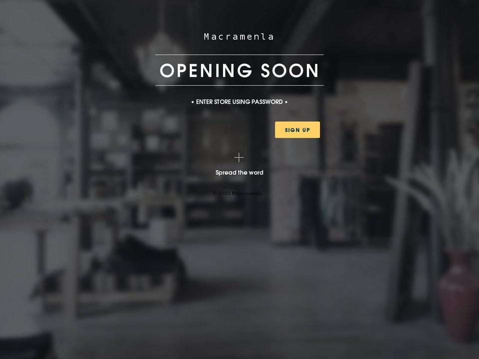 macramenla.myshopify.com shopify website screenshot