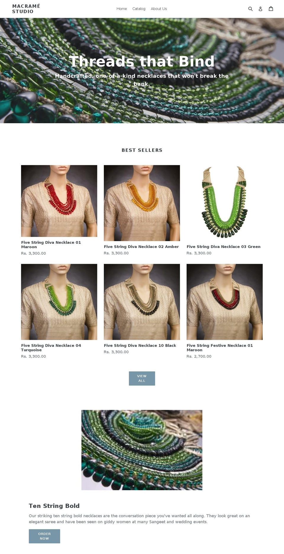 macramestudio.com — Shopify storefront screenshot