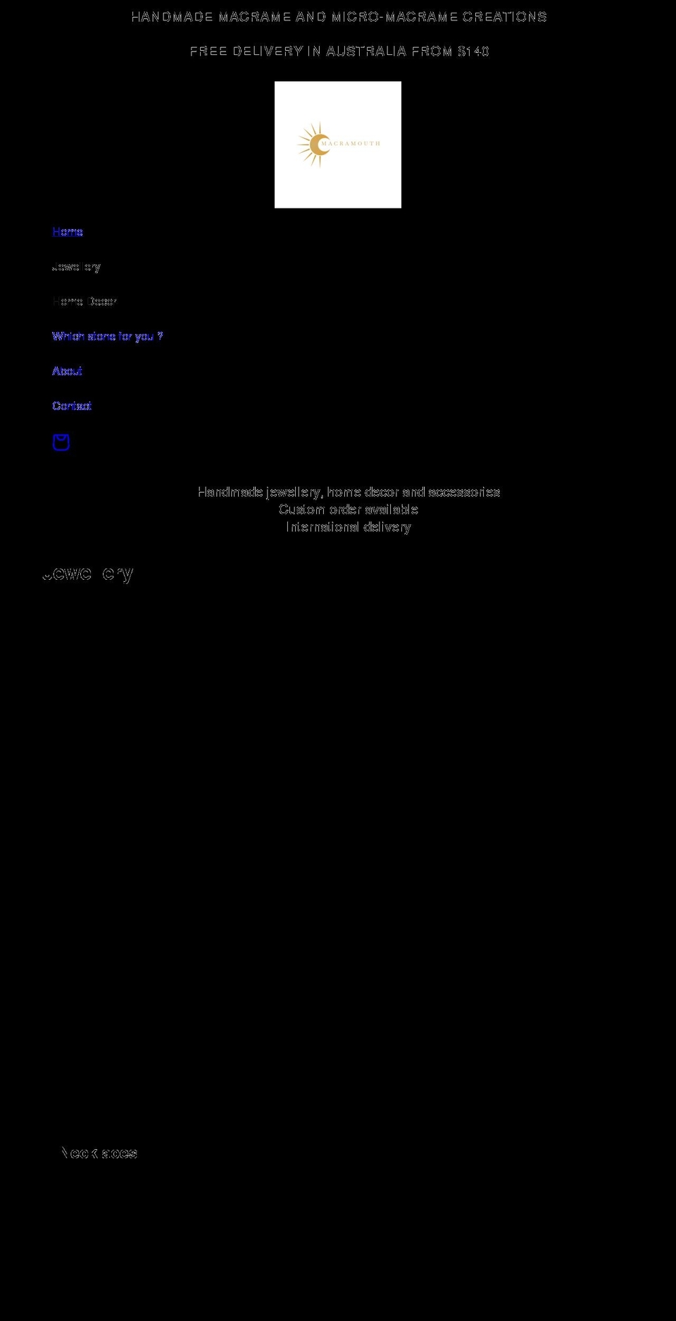 macramouth.com shopify website screenshot