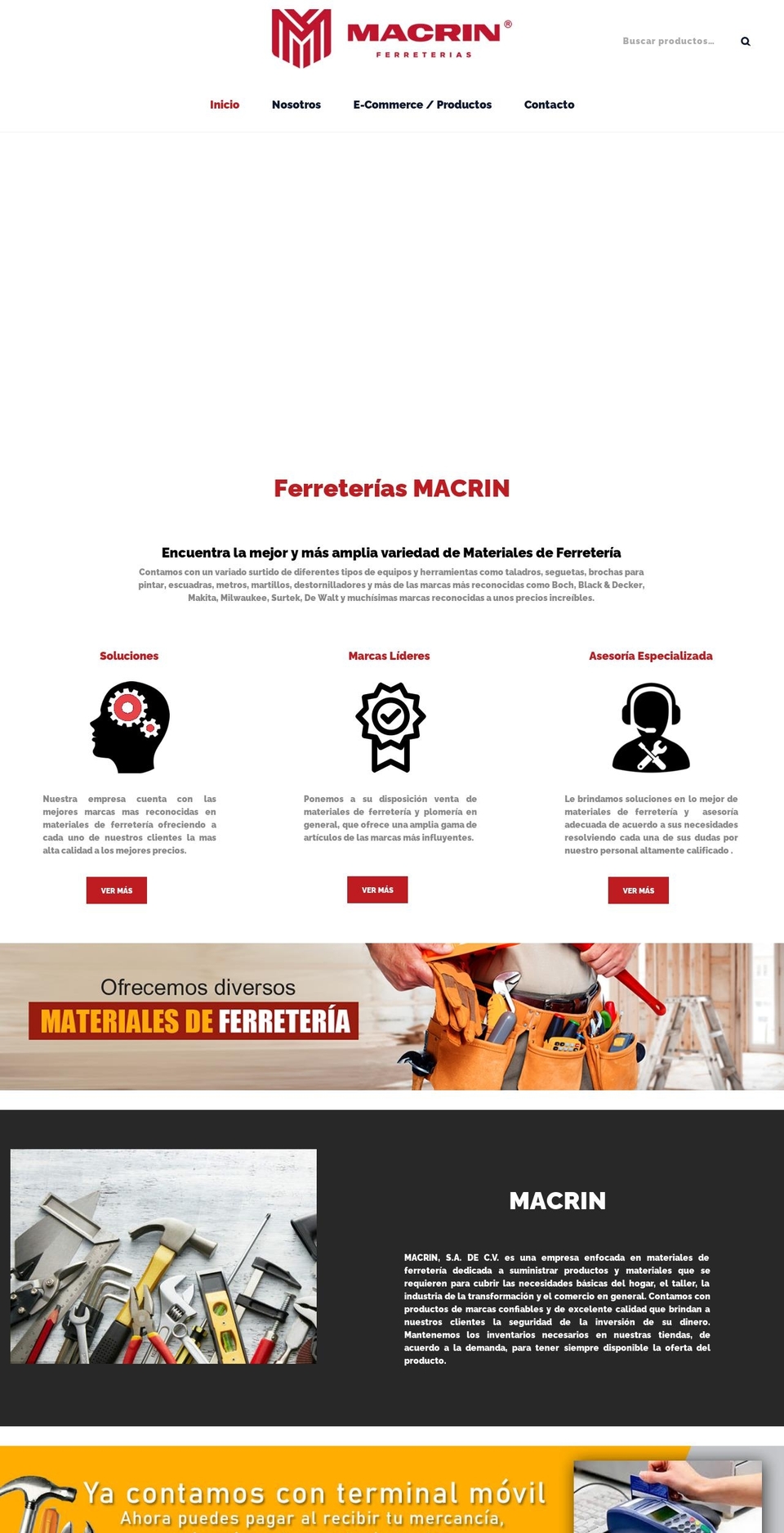 macrin.com.mx shopify website screenshot