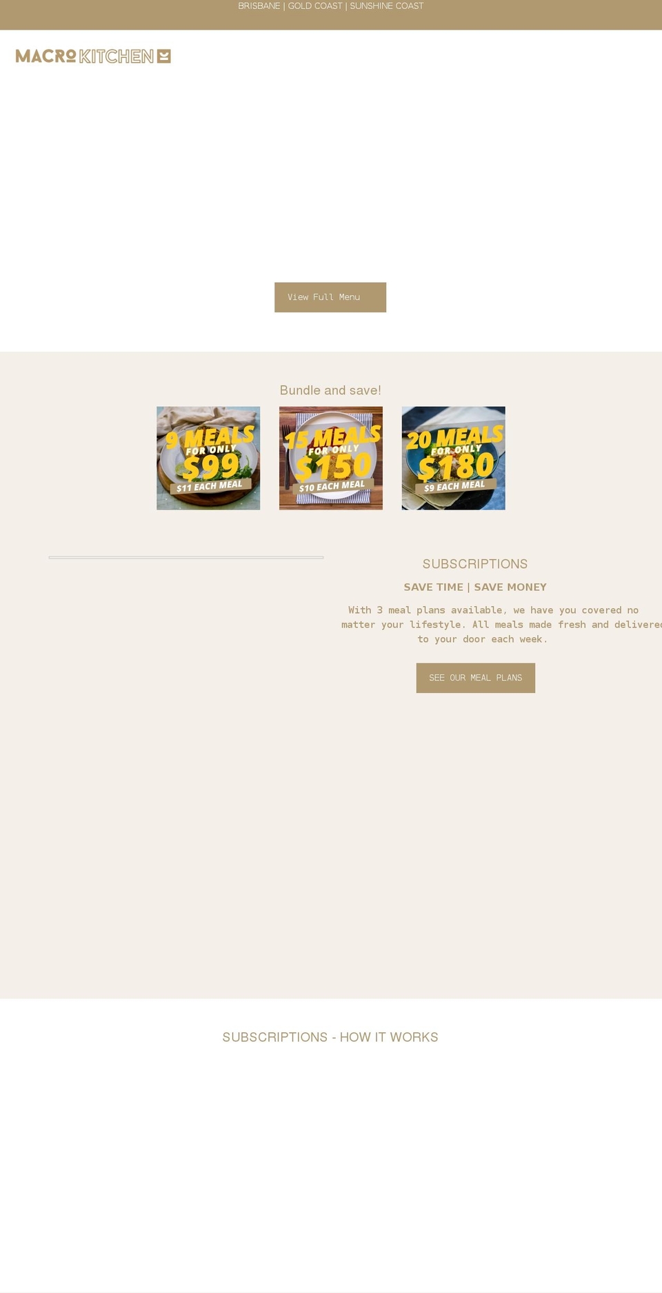 macrokitchen.com.au shopify website screenshot