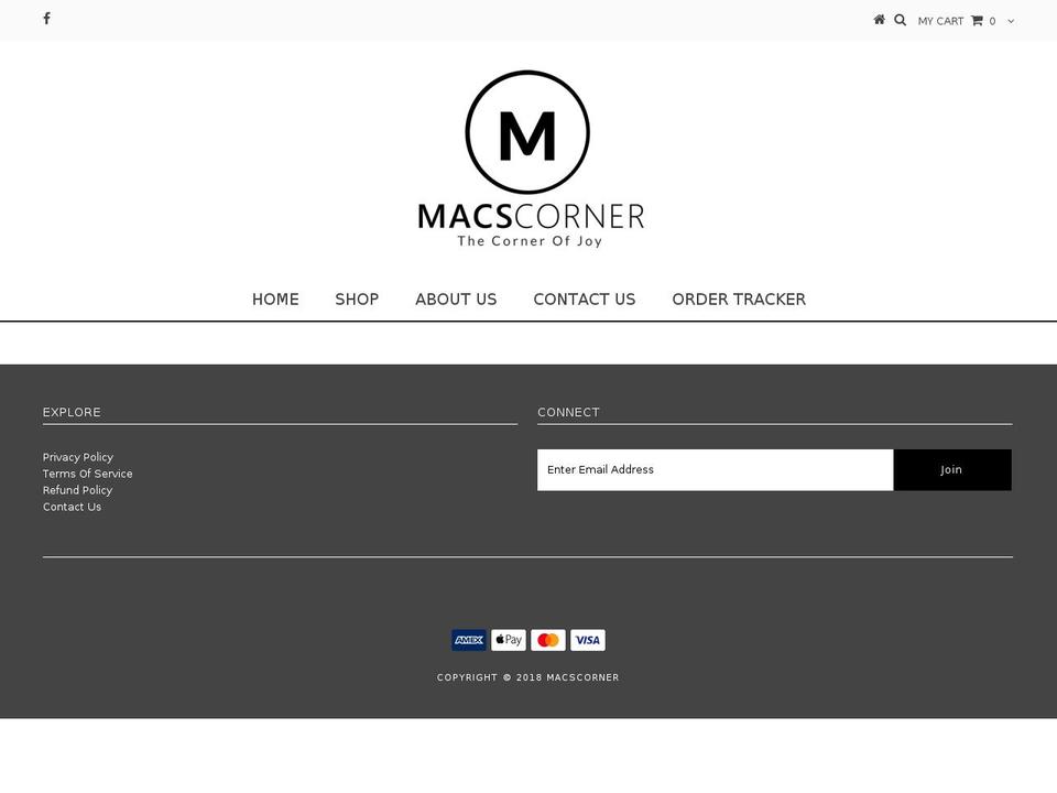 macs-corner.com — Shopify storefront screenshot