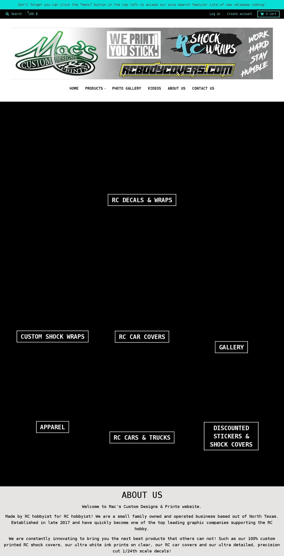 macscdp.com shopify website screenshot