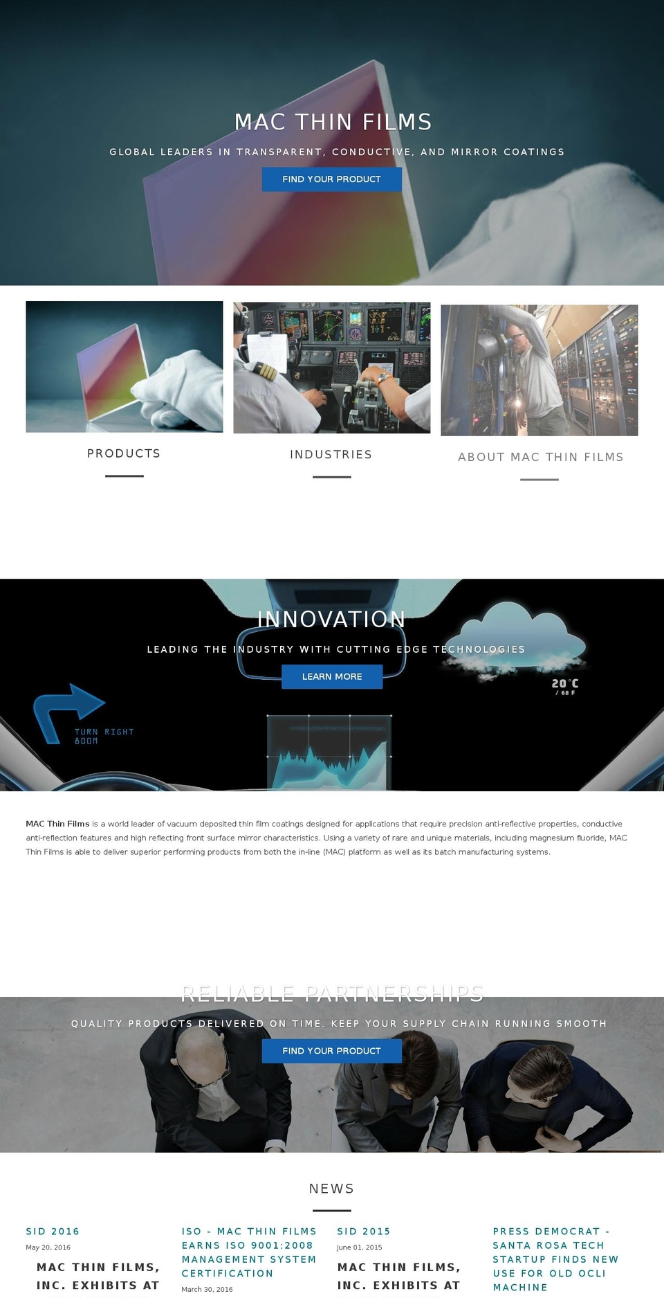 macthinfilms.com shopify website screenshot