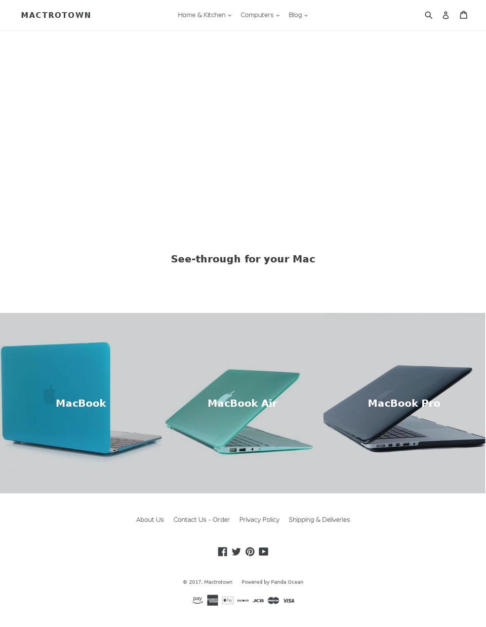 mactrotown.com shopify website screenshot