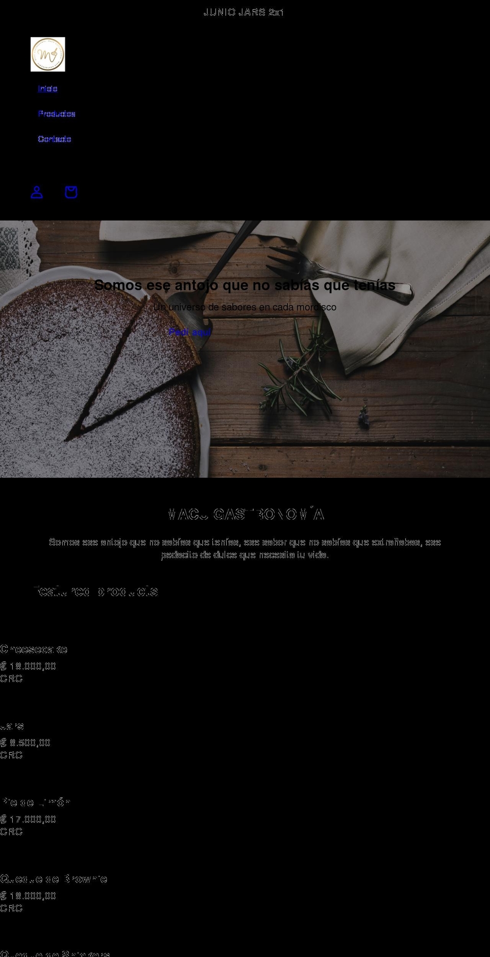 macugastronomia.com shopify website screenshot