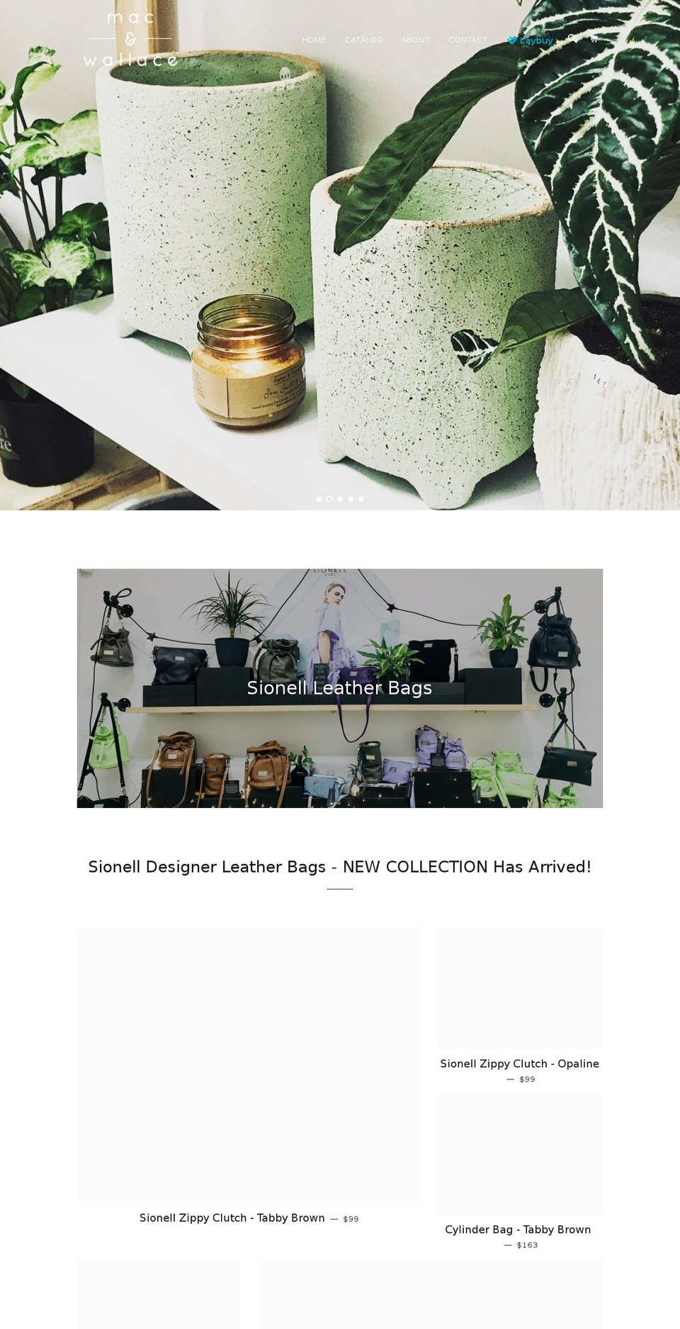 macwallacehomewares.com — Shopify storefront screenshot