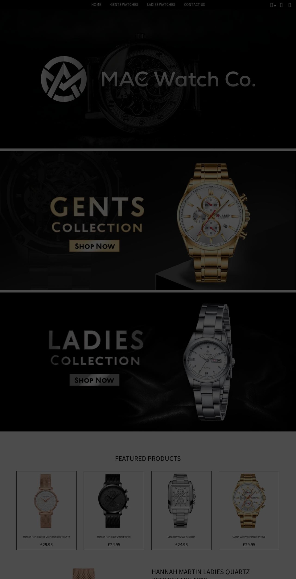macwatches.com shopify website screenshot