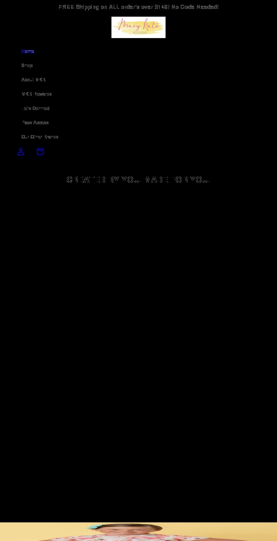 macykateboutique.com shopify website screenshot