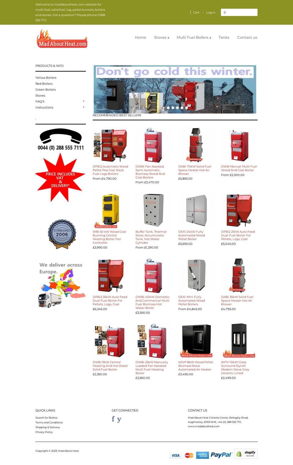 madaboutheat.com shopify website screenshot