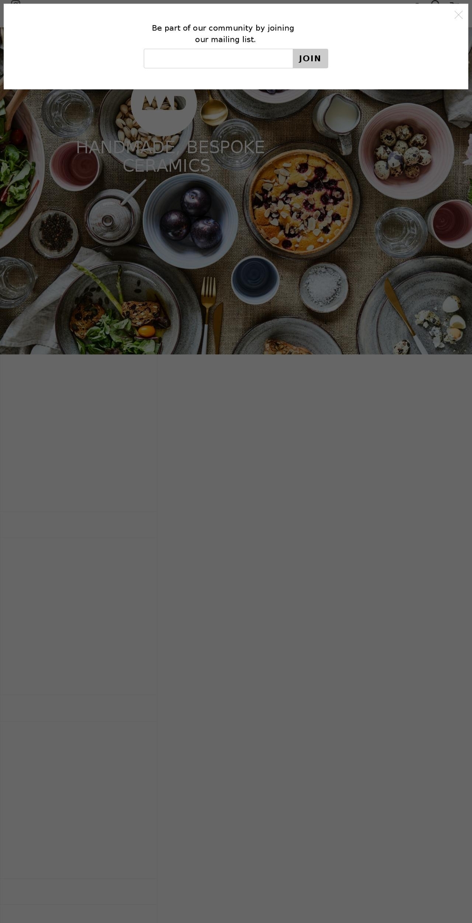 madaboutthepots.com shopify website screenshot